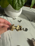 Boucles d’oreilles Fleur d’Or — Clips Confort