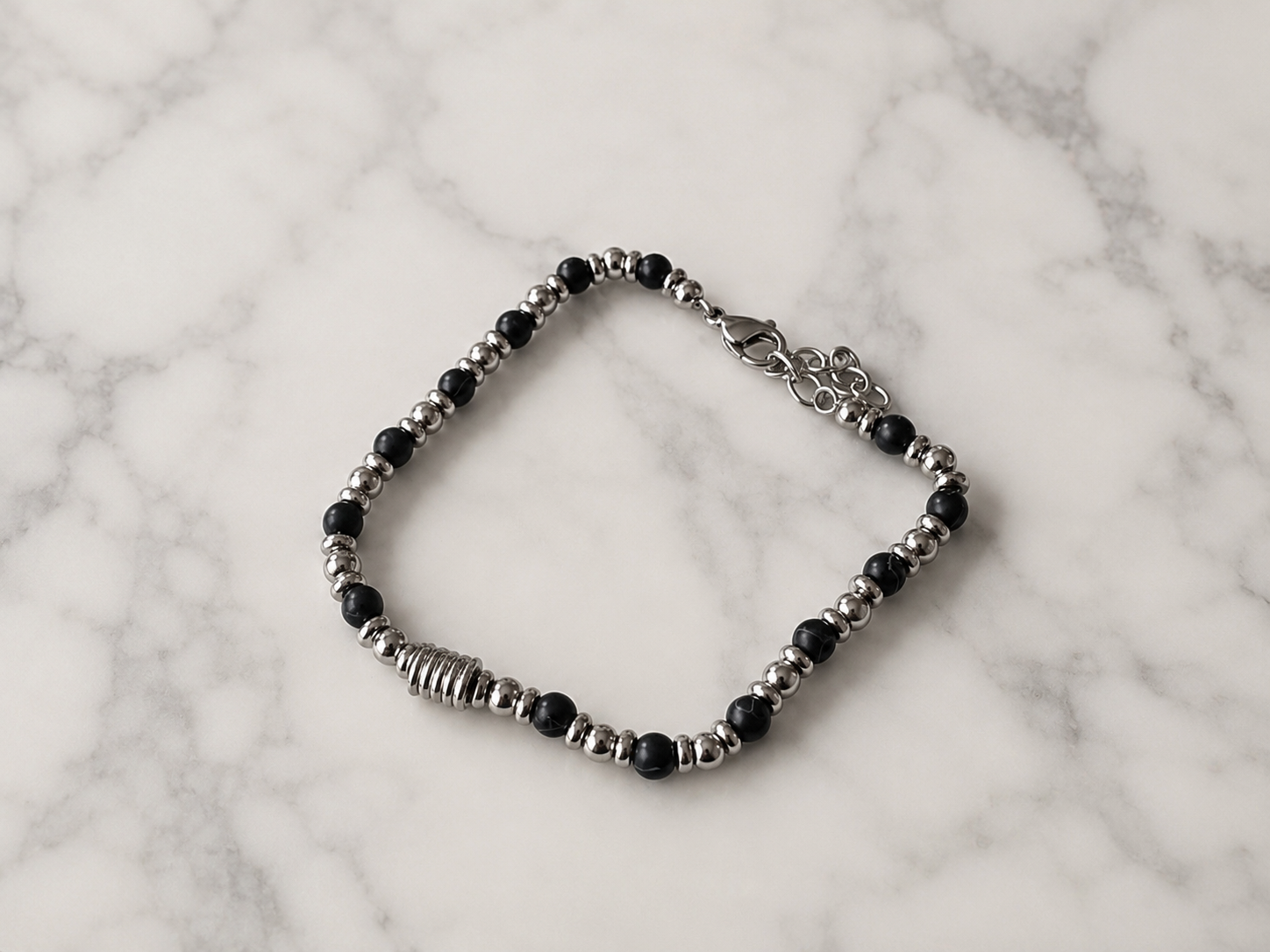 Bracelet Homme "Onyx Urbain"