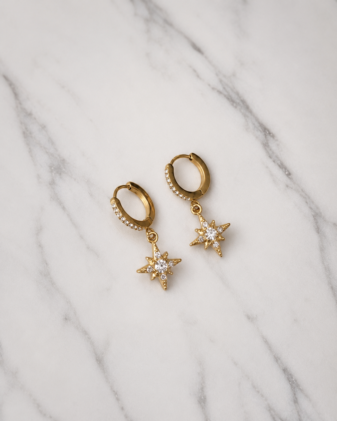 Boucles d'oreilles "Étoile Polaire"