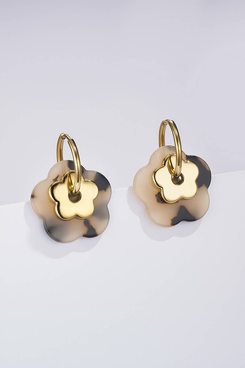 Boucles d'oreilles «Fleurs d’été»
