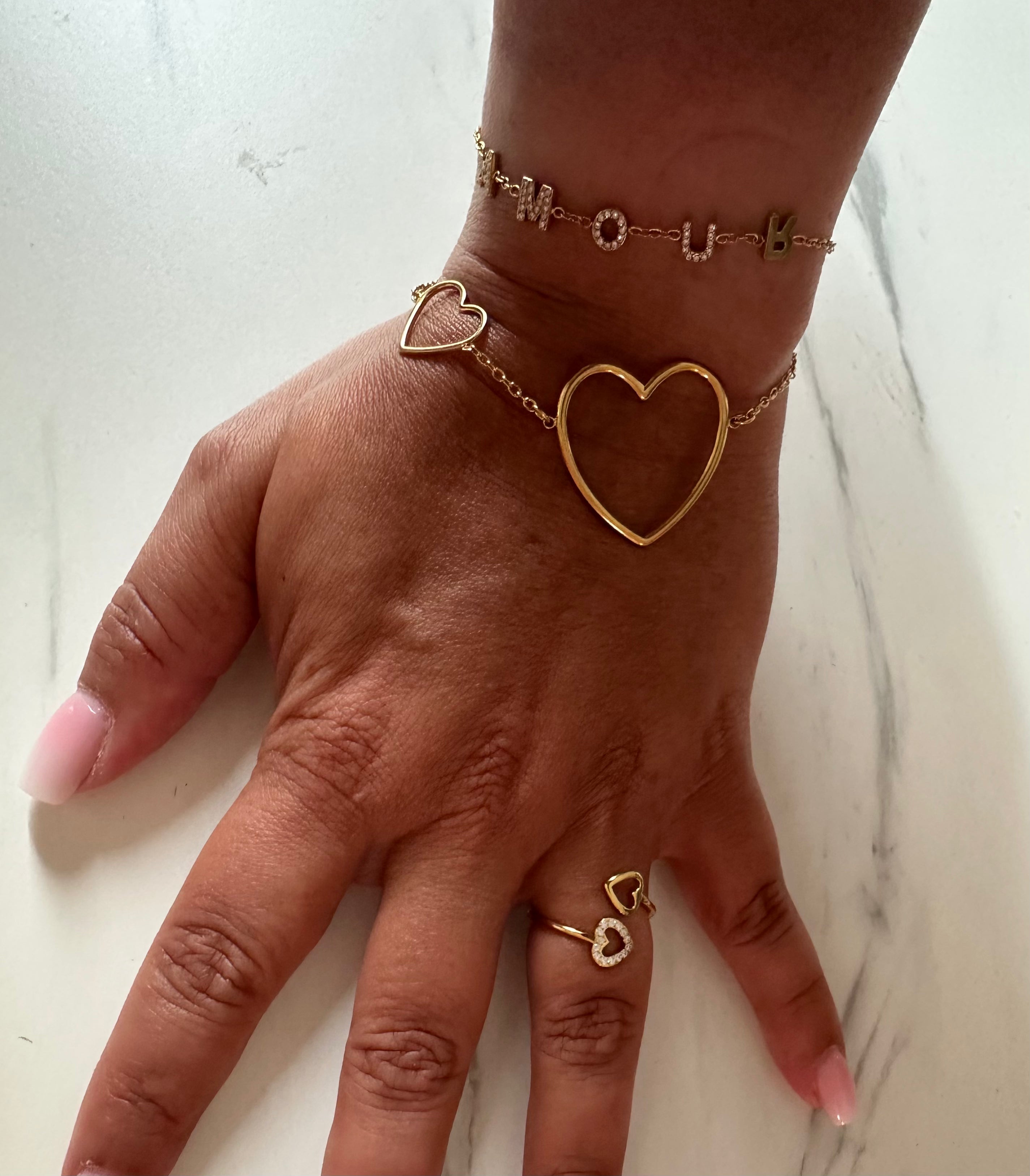 Bracelet "Duo de Cœurs"