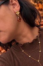 Boucles d'oreilles Fleur d’Ambre