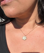 Collier Camélia Blanc