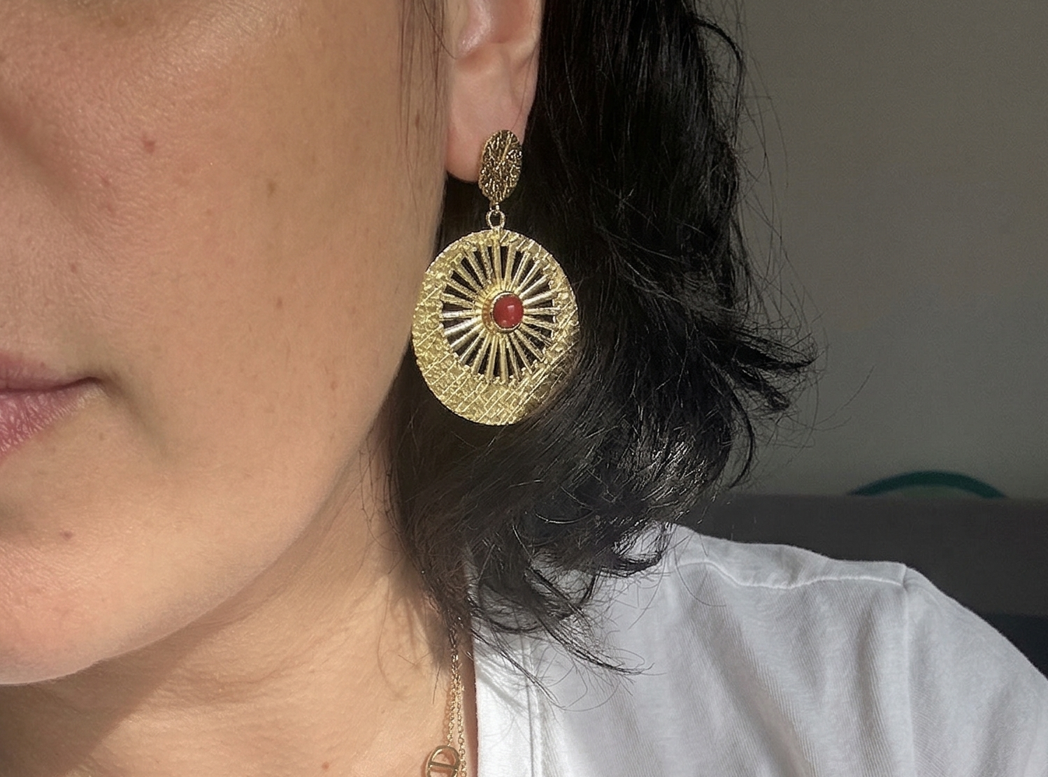 Boucles d'Oreilles Soleil d'Orient