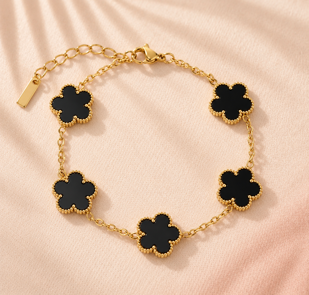 Bracelet Orchidée noir