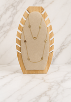 Collier Double Rang Épure Géométrique