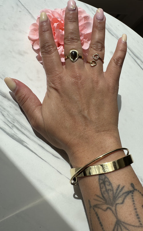 Bague "Goutte Solaire" Œil de Tigre