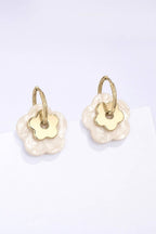 Boucles d'oreilles «Fleurs d’été» Blanc