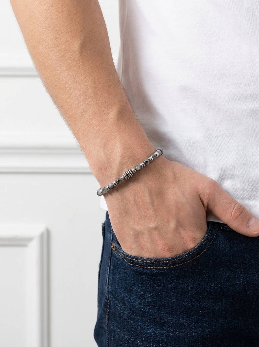 Bracelet Homme "Acier Noir"